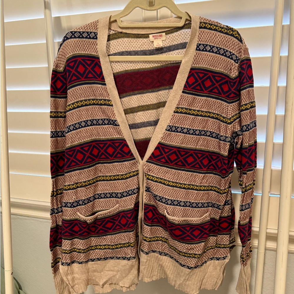 Mossimo Supply Co. Multicolor Patterned Sweater